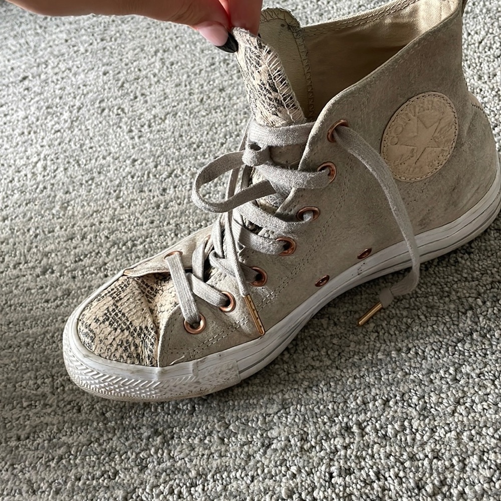 Snakeskin Converse Size 8